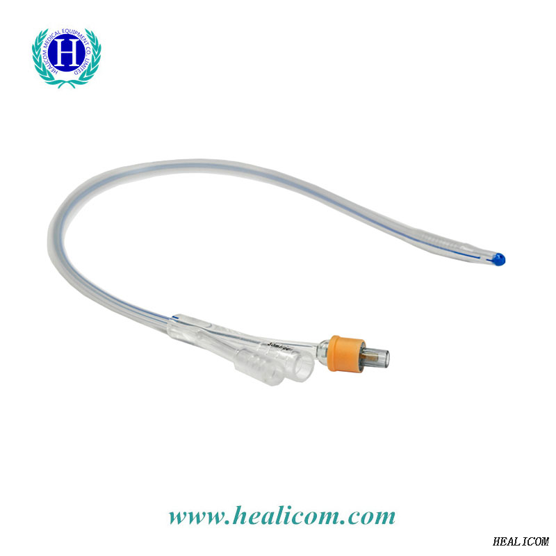 Medical Consumable Disposable MW84 100% 3 Way Silicone Foley Catheter