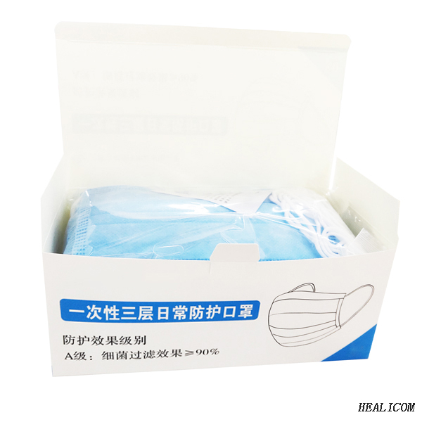 In Stock China Manufacture Virus Protection Medical Surgical 3 Ply Non-Woven Disposable Face Mask Personal Protective Face Mask