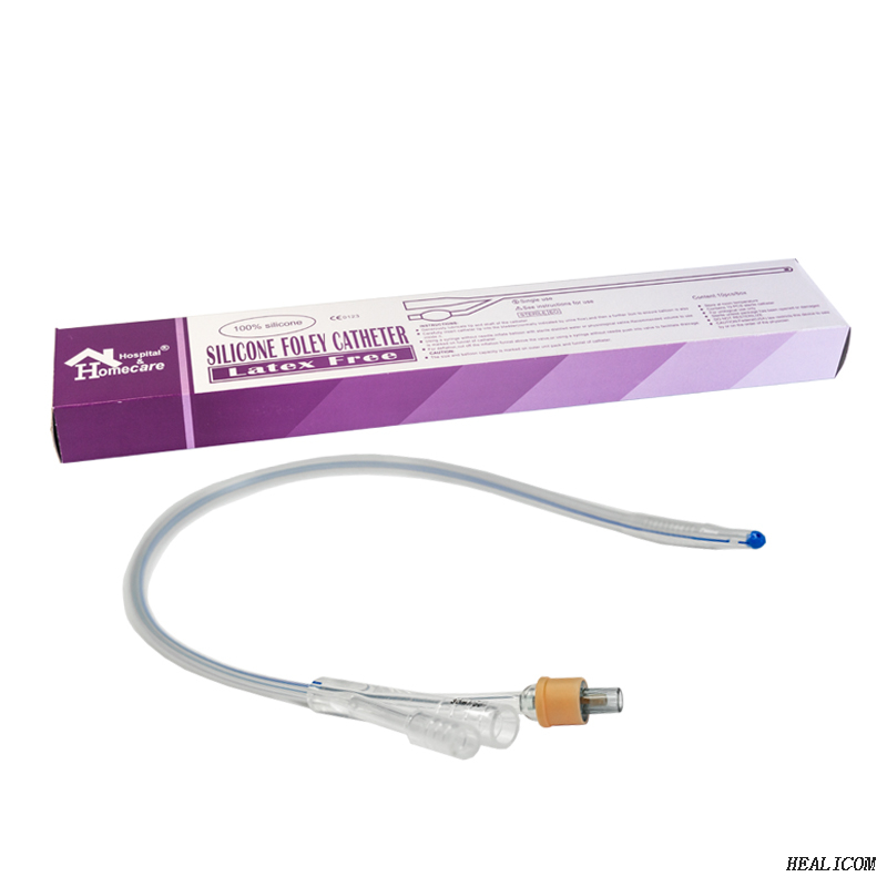 Medical Consumable Disposable MW84 100% 3 Way Silicone Foley Catheter
