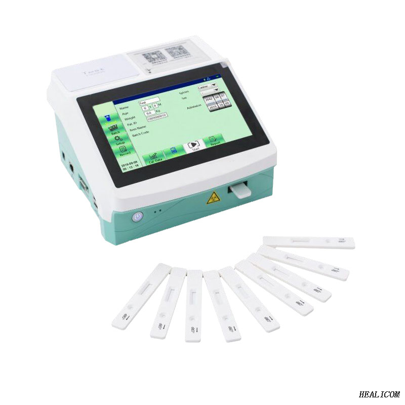 High Qualit WIF-10 veterinary medical Touch Screen Portable Canine Progesterone Analyzer With Test Reagent Card