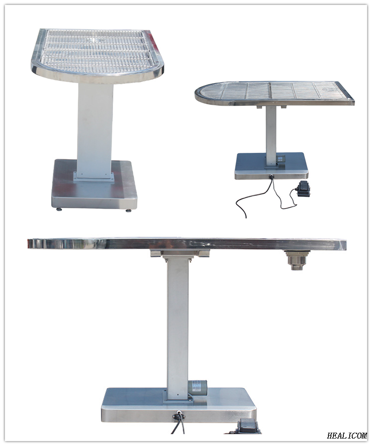 WT-20 Stainless Steel Easy Disassembled Electric Foot Control Customized Multifunctional Electric-lifting Disposal Table